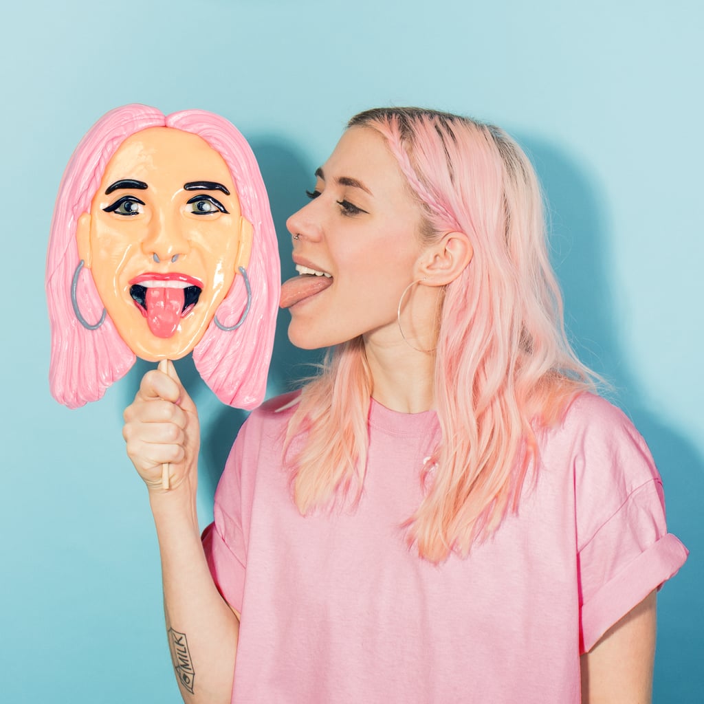 Real-Life Face Lollipop