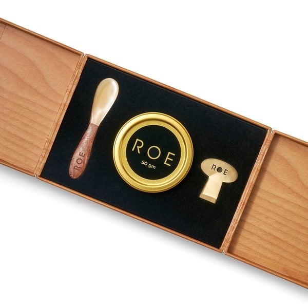 For Your Fanciest Friend: Roe Caviar White Sturgeon Caviar Gift Set
