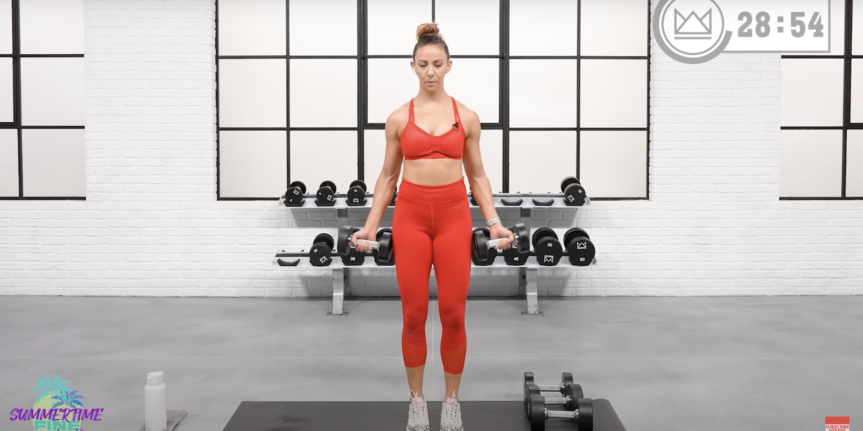 Back and Biceps Dumbbell Workout From Sydney Cummings POPSUGAR