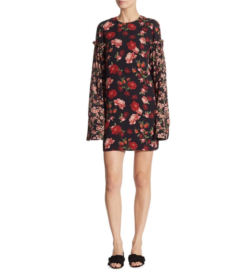 Mother of Pearl Francis Floral Bell Sleeve Dress