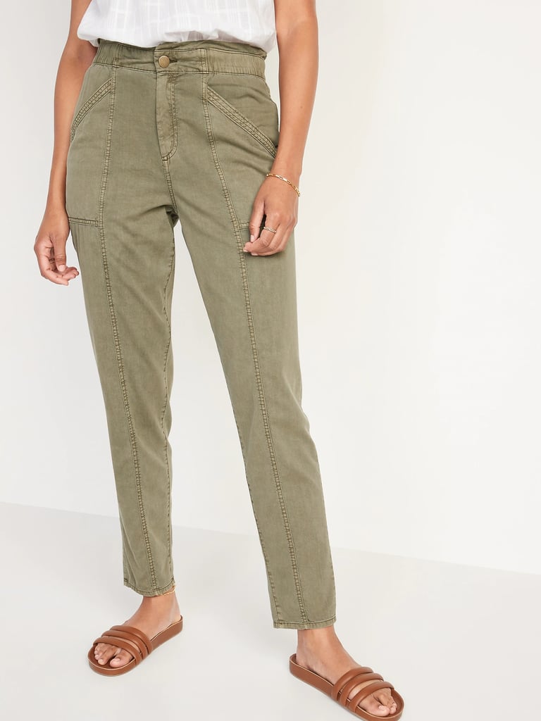 Old Navy High-Waisted Garment-Dyed Utility Pants