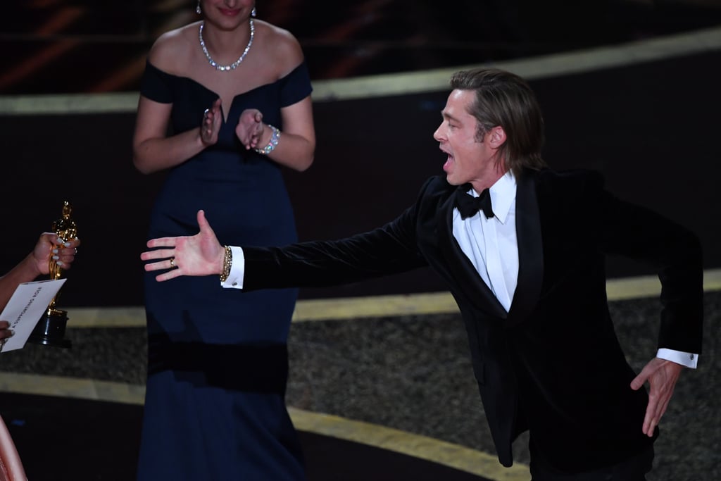 Watch Brad Pitts 2020 Oscars Acceptance Speech Video Popsugar Entertainment Uk