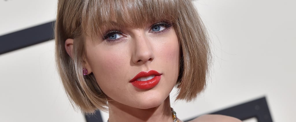 Taylor Swift With Bold Lipstick
