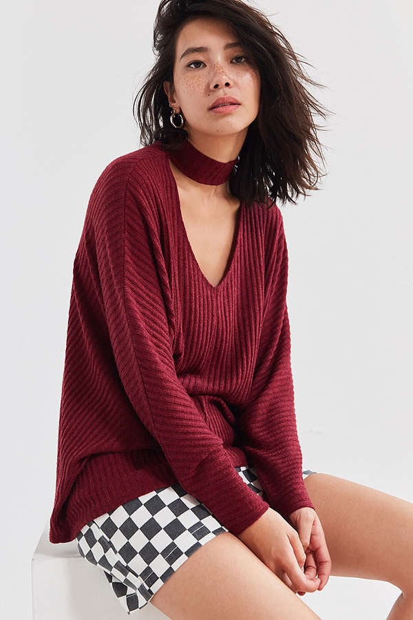 Silence + Noise Mock-Neck Sweater