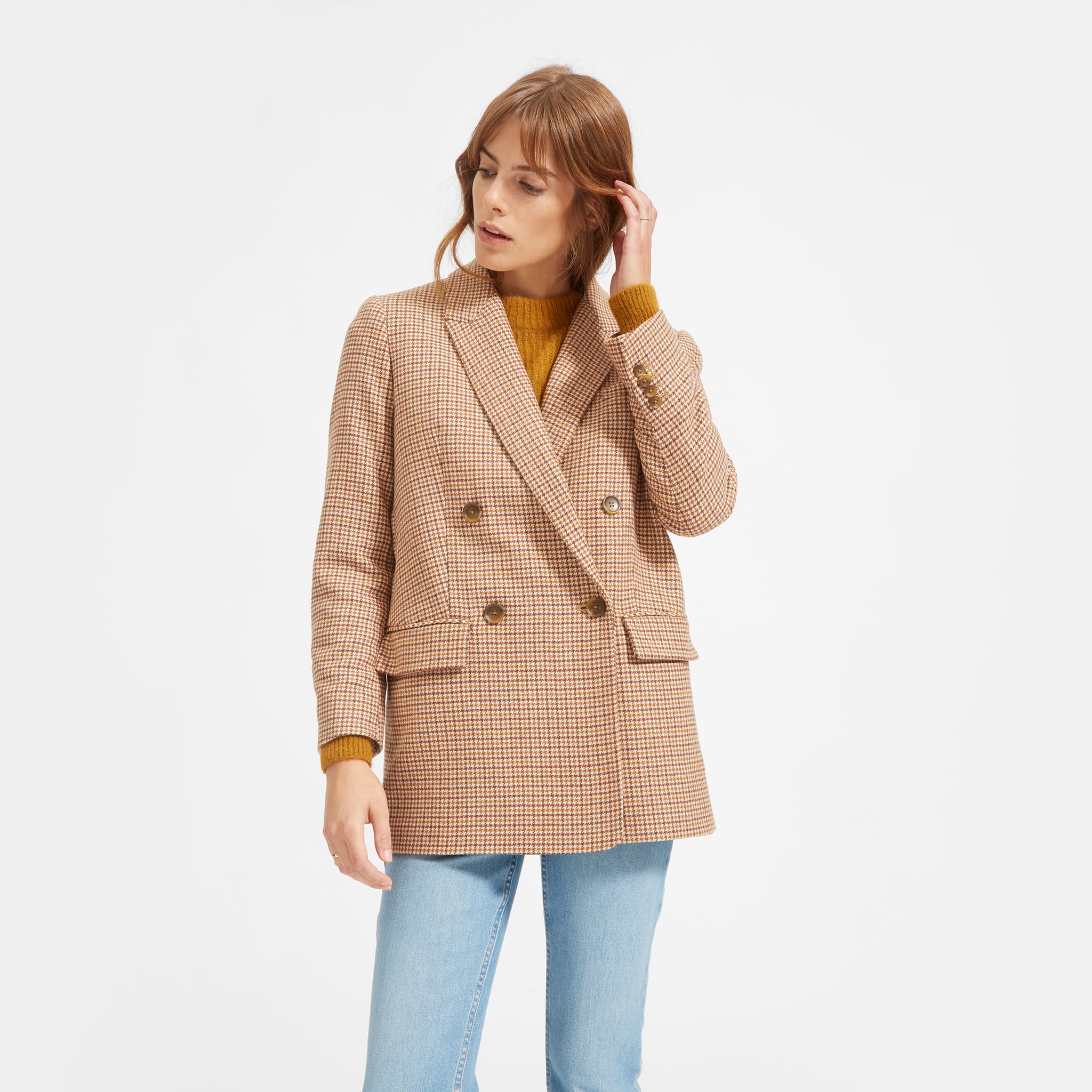 everlane double breasted blazer
