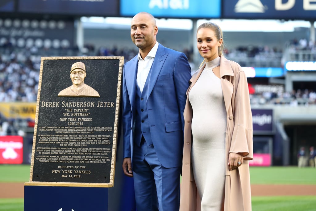 Derek and Hannah Jeter at Yankee Stadium Ceremony May 2017