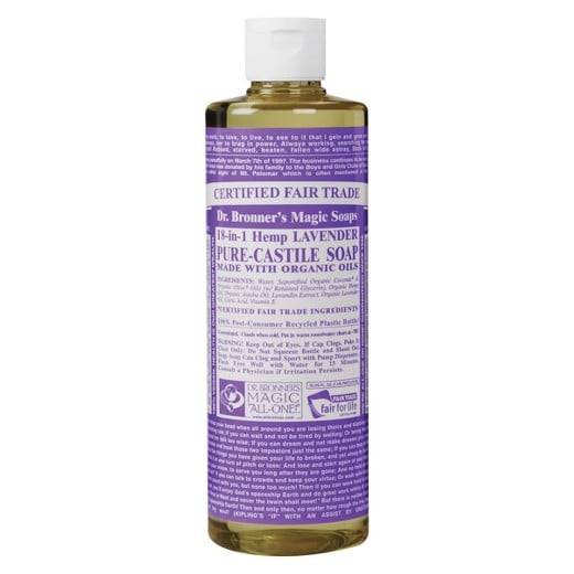Dr. Bronner's PureCastile Soap Skin and Body Beauty Products For