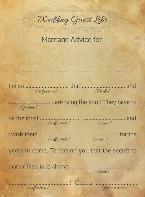 Marriage Advice For the Couple
