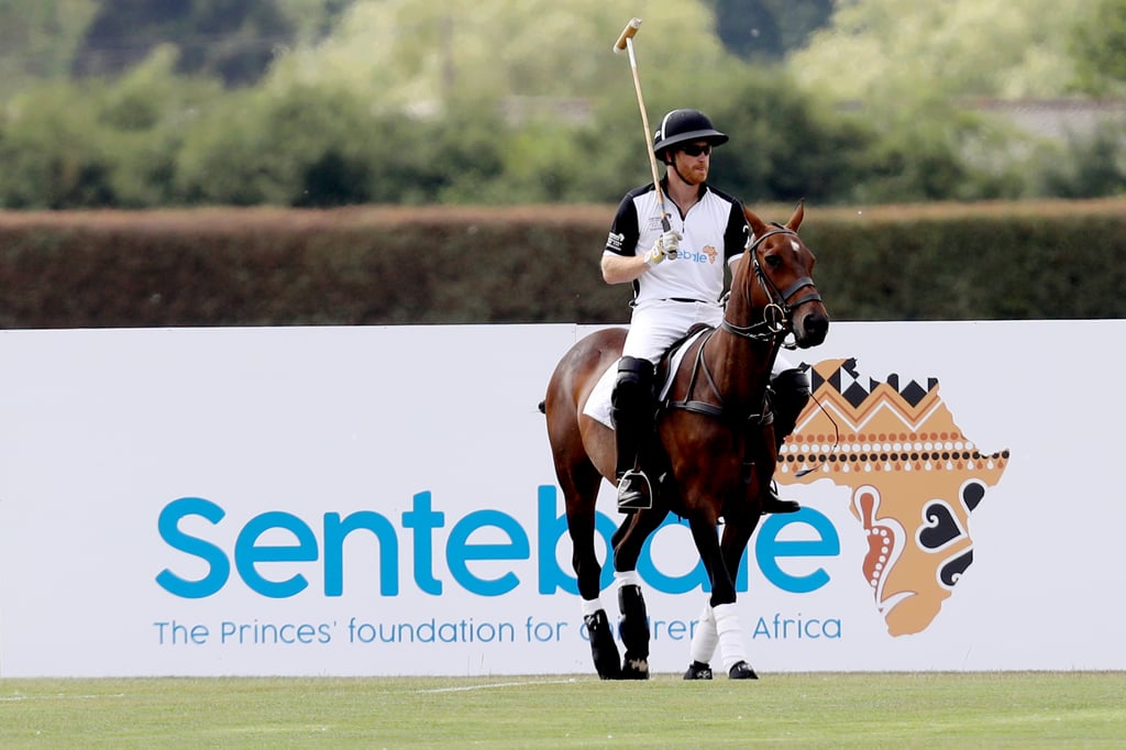 Prince Harry and Meghan Markle at Sentebale Polo 2018