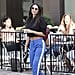 Emily Ratajkowski Wearing Track Pants