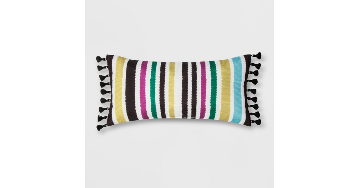 Outdoor Striped Throw Pillow with Tassels Best Products From Target's