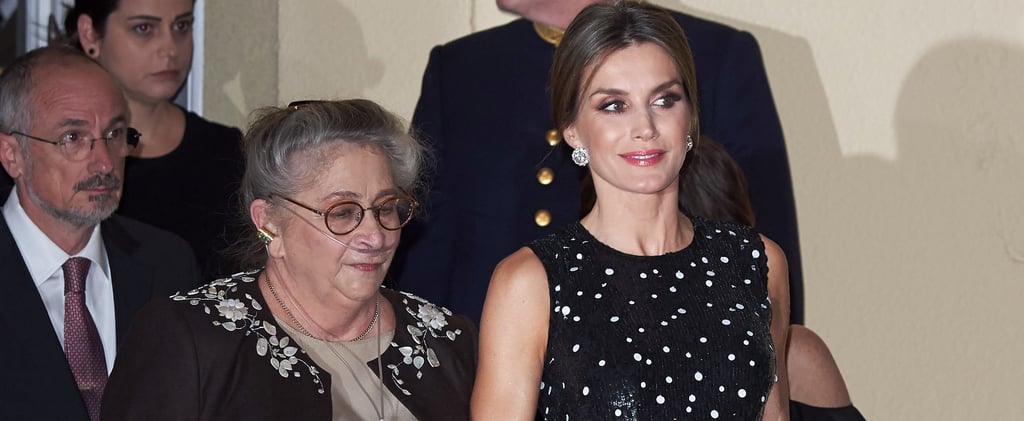 Queen Letizia Carolina Herrera Sequin Dress