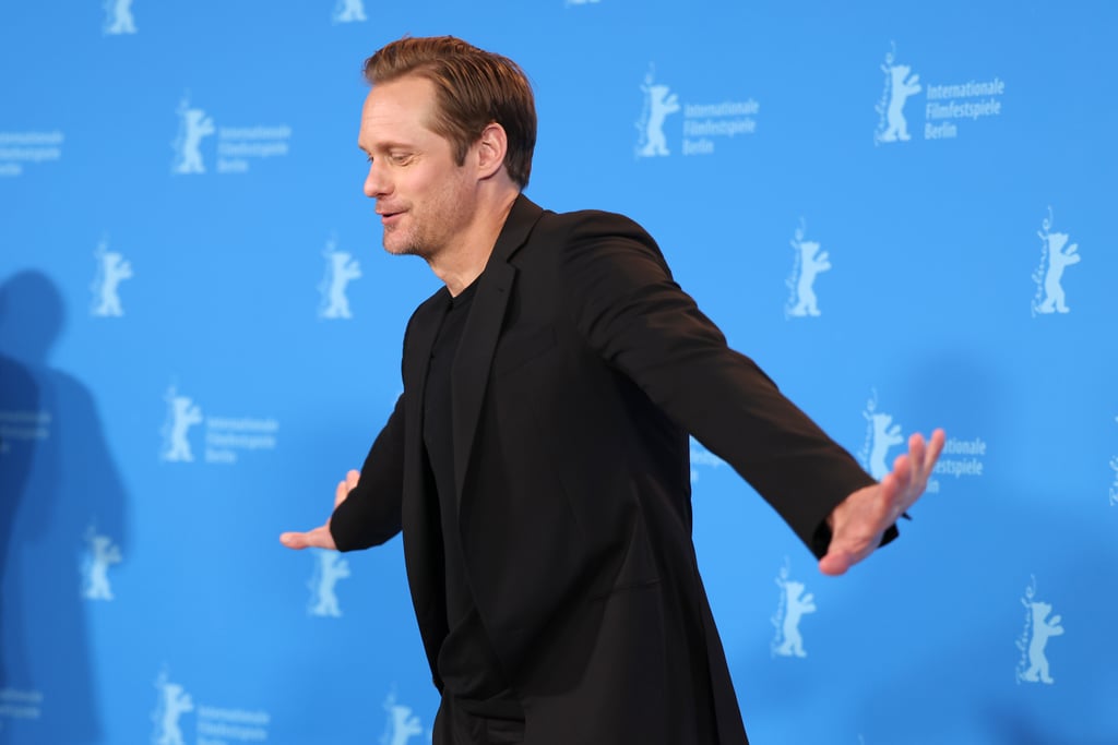 Alexander Skarsgård Lies Down on the Floor to the Red Carpet