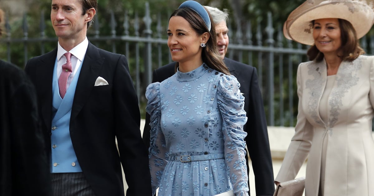 Pippa Middleton Blue Dress at Lady Gabriella Windsor Wedding | POPSUGAR Fashion