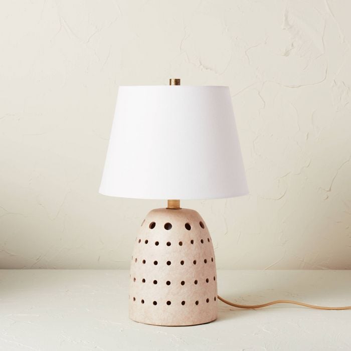 Bright Idea: Ceramic Cutout Table Lamp