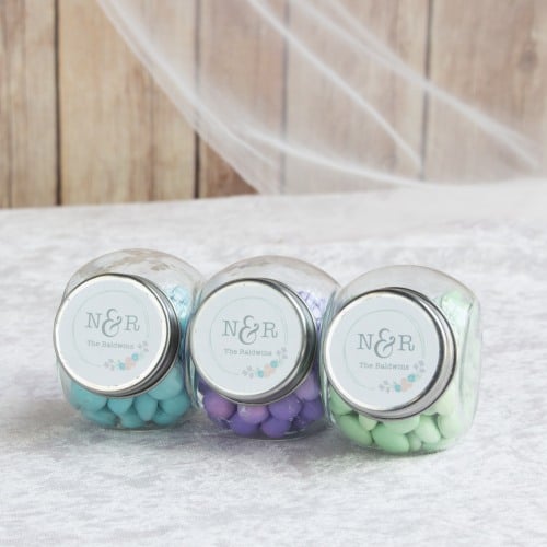 Personalized Wedding Themed Candy Jars