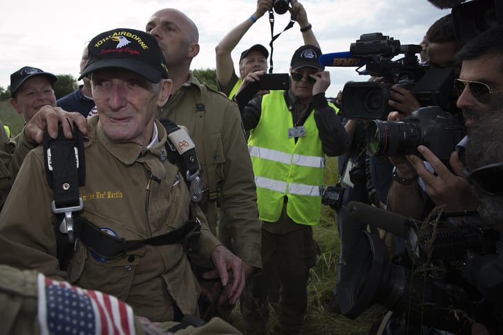 93-Year-Old Veteran Re-Creates D-Day Parachute Jump | POPSUGAR