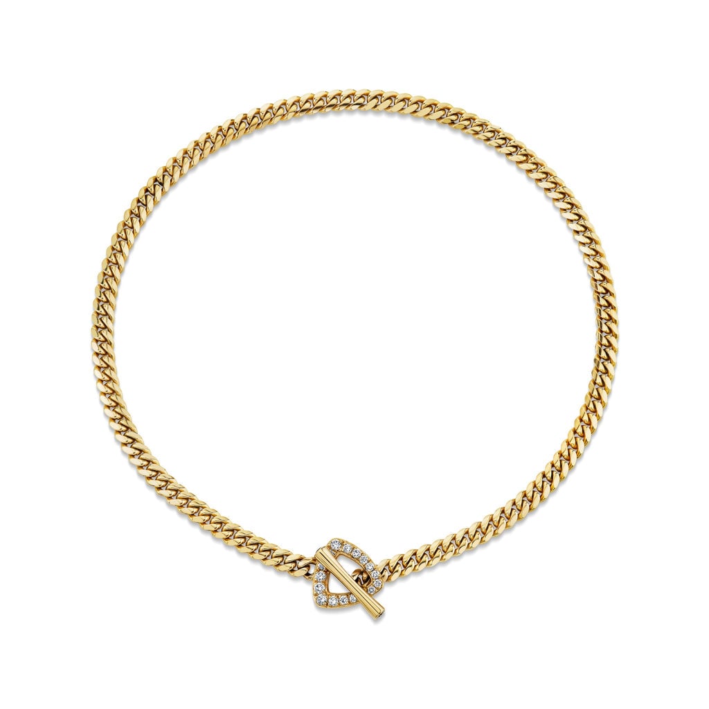Logan Hollowell Queen Cuban Choker With Pavé Diamond Trillion Troggle