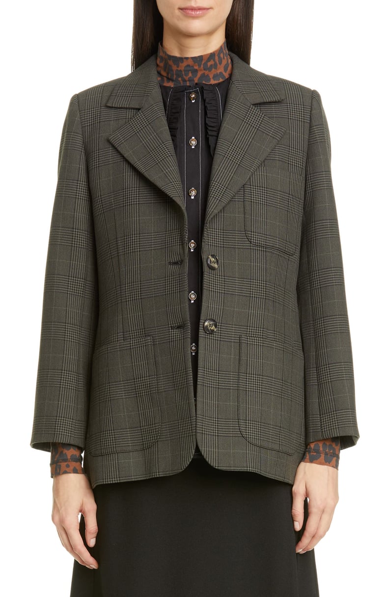 Ganni 2-Button Suiting Jacket