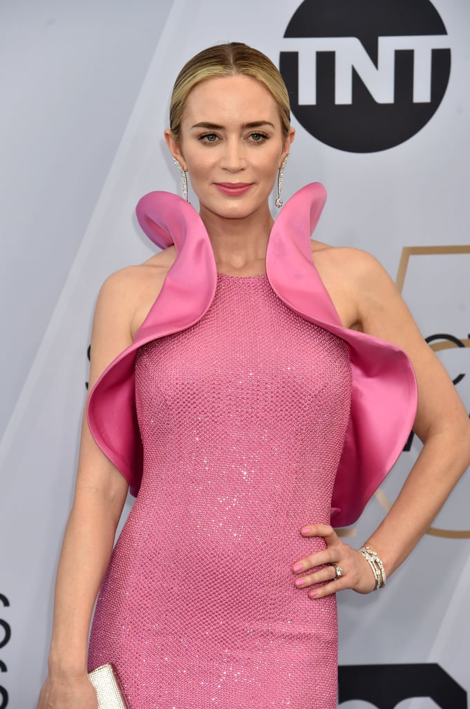 Emily Blunt Pink Dress At The Sag Awards 2019 Popsugar Fashion Photo 45