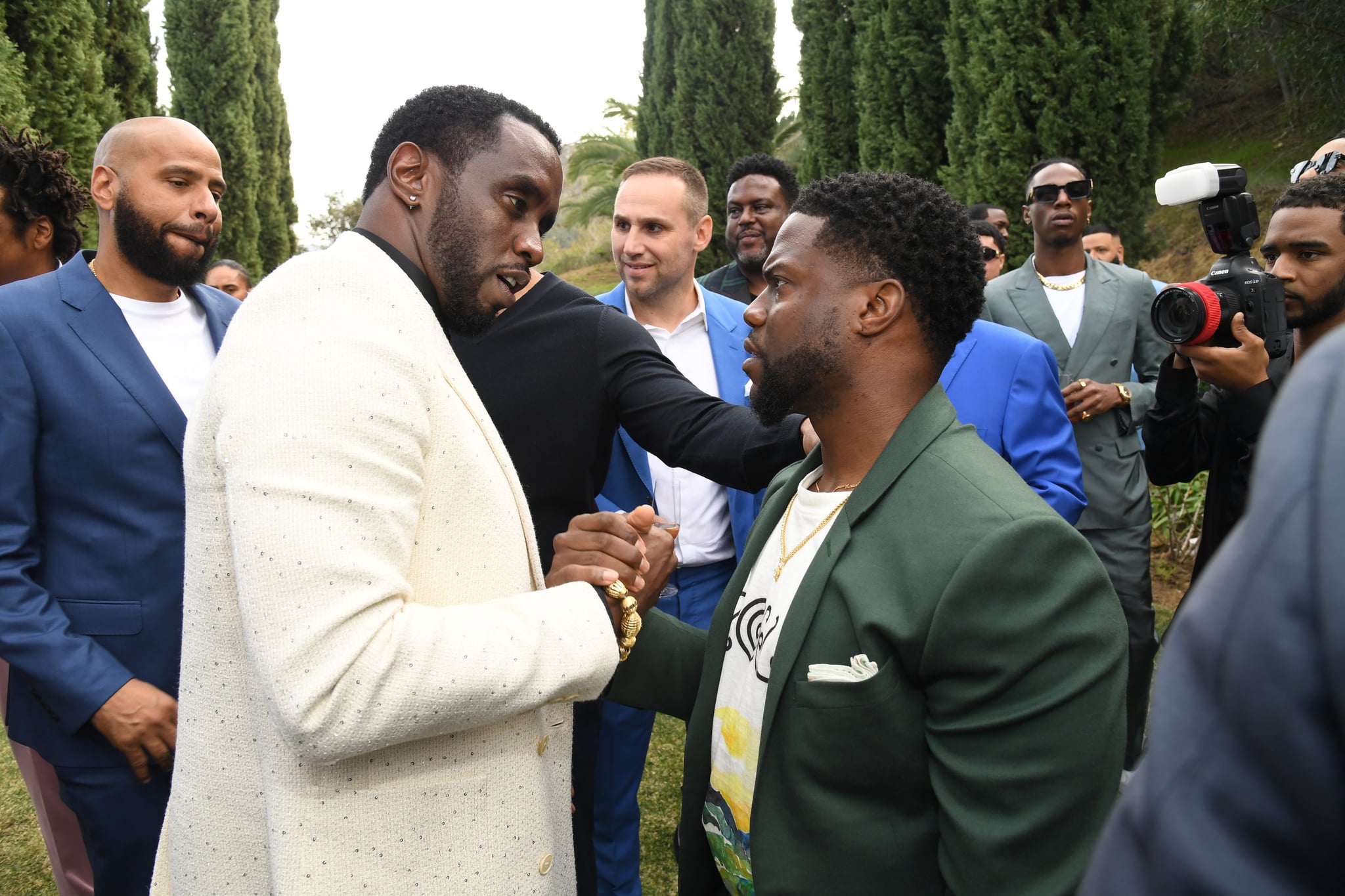 Diddy and Kevin Hart at the 2020 Roc Nation Brunch in LA | Seeing Stars! Beyoncé and JAY-Z's Roc Nation Brunch Brings Out Some of Music's Finest | POPSUGAR Celebrity UK Photo 48