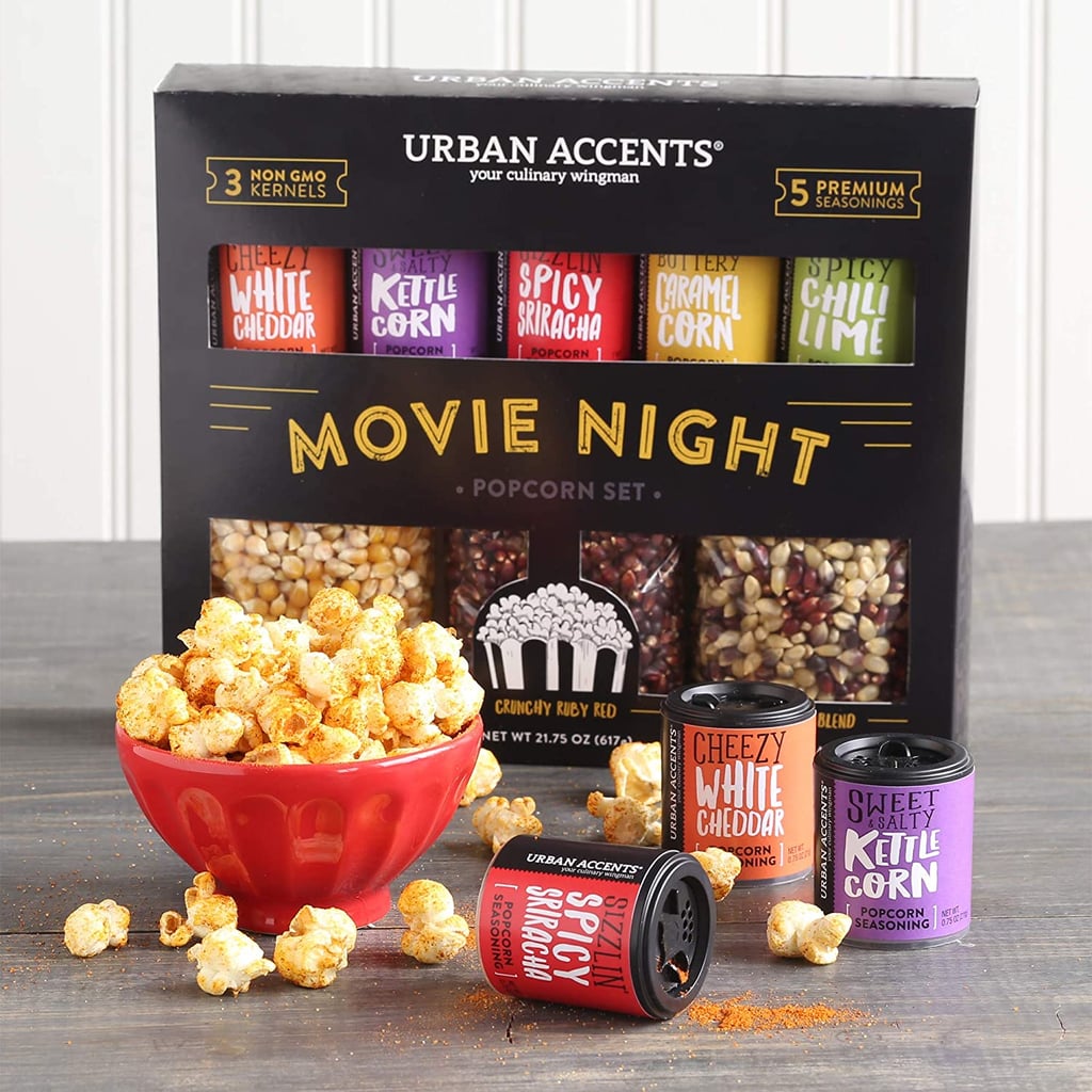 For Movie Night: Popcorn Kernels and Popcorn Seasoning Variety Pack (Set of 8)