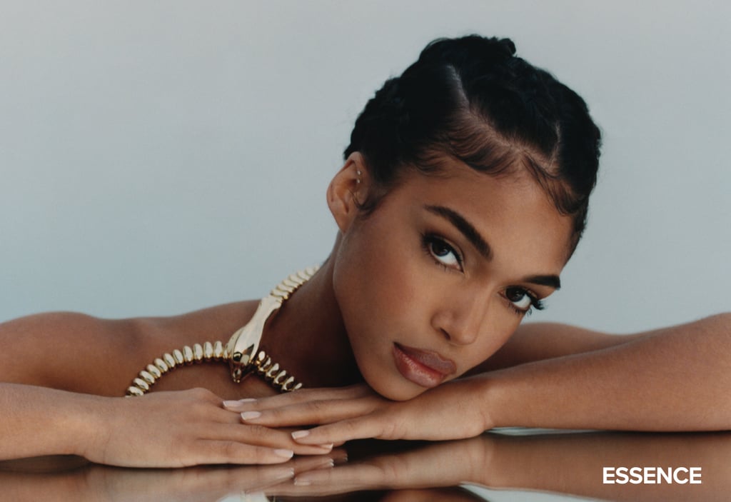 Lori Harvey Wears LaQuan Smith Breastplate For Essence Cover