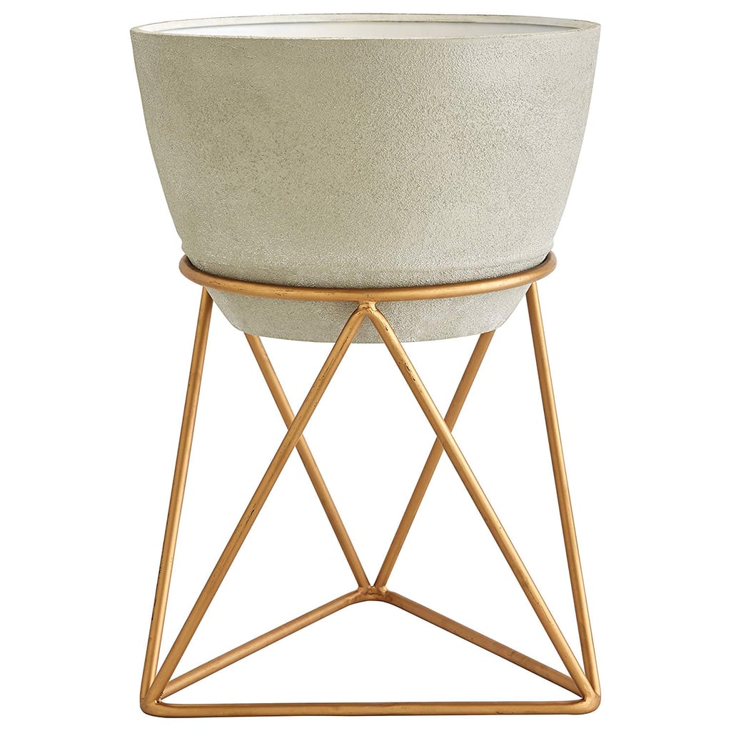 Rivet Casual Metal Planter and Stand