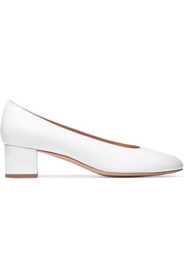 Or try these white Mansur Gavriel Ballerina Leather Pumps ($475).