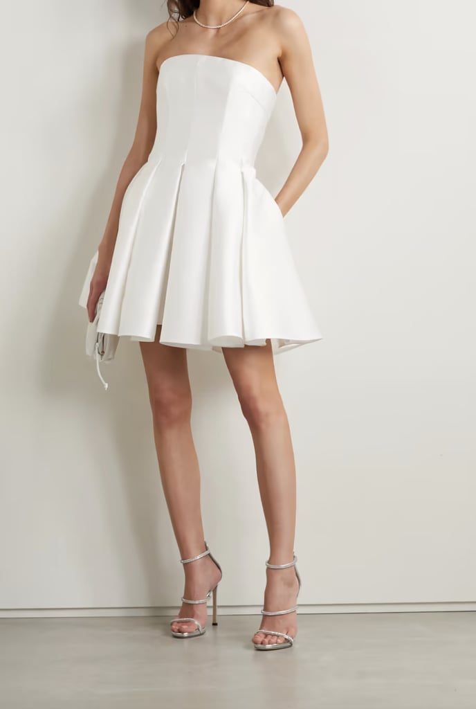Short-Wedding-Dress Idea: Rasario Strapless Mini Dress