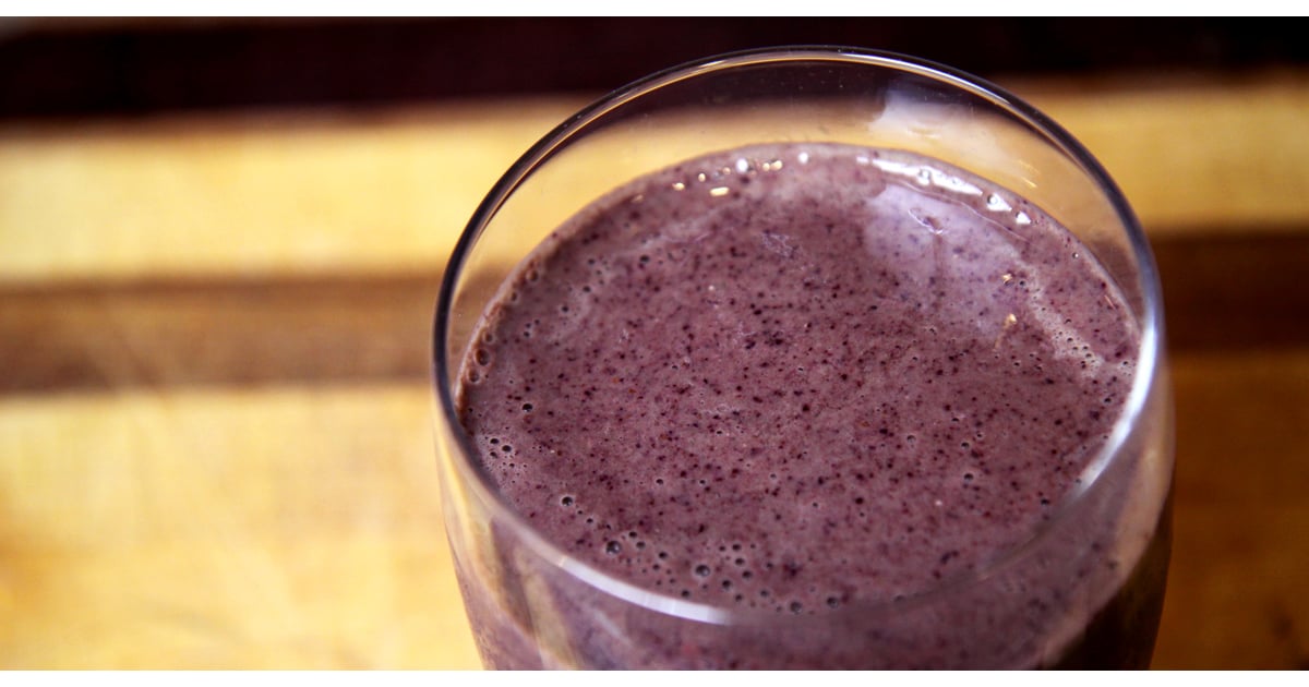 Recipe For Pineapple Blueberry and Kale Smoothie POPSUGAR Fitness