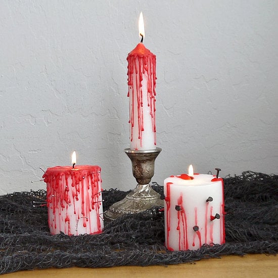 Bloody Halloween Candles