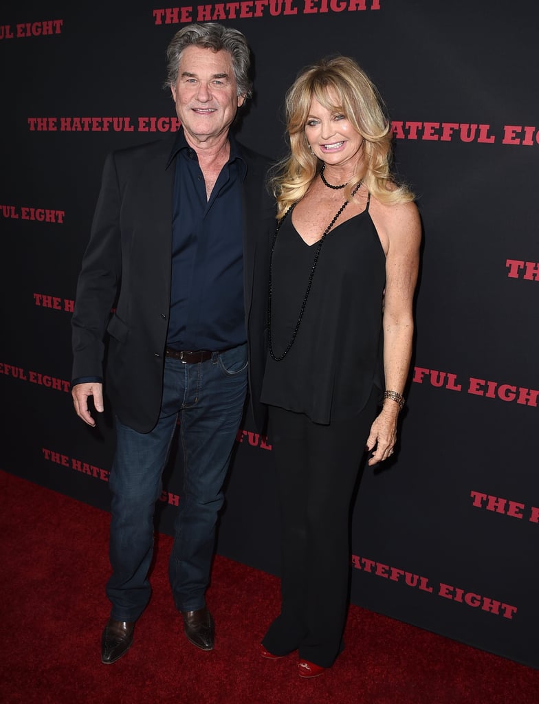 Kurt Russell and Goldie Hawn on Hateful Eight Red Carpet
