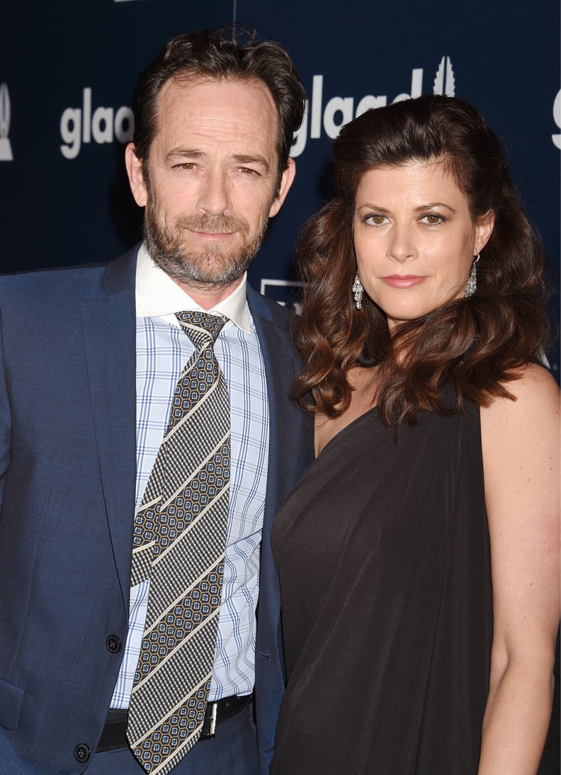 BEVERLY HILLS, CA - APRIL 01:  Actor Luke Perry (L) and guest attend the 28th Annual GLAAD Media Awards in LA at The Beverly Hilton Hotel on April 1, 2017 in Beverly Hills, California.  (Photo by Jeffrey Mayer/WireImage)