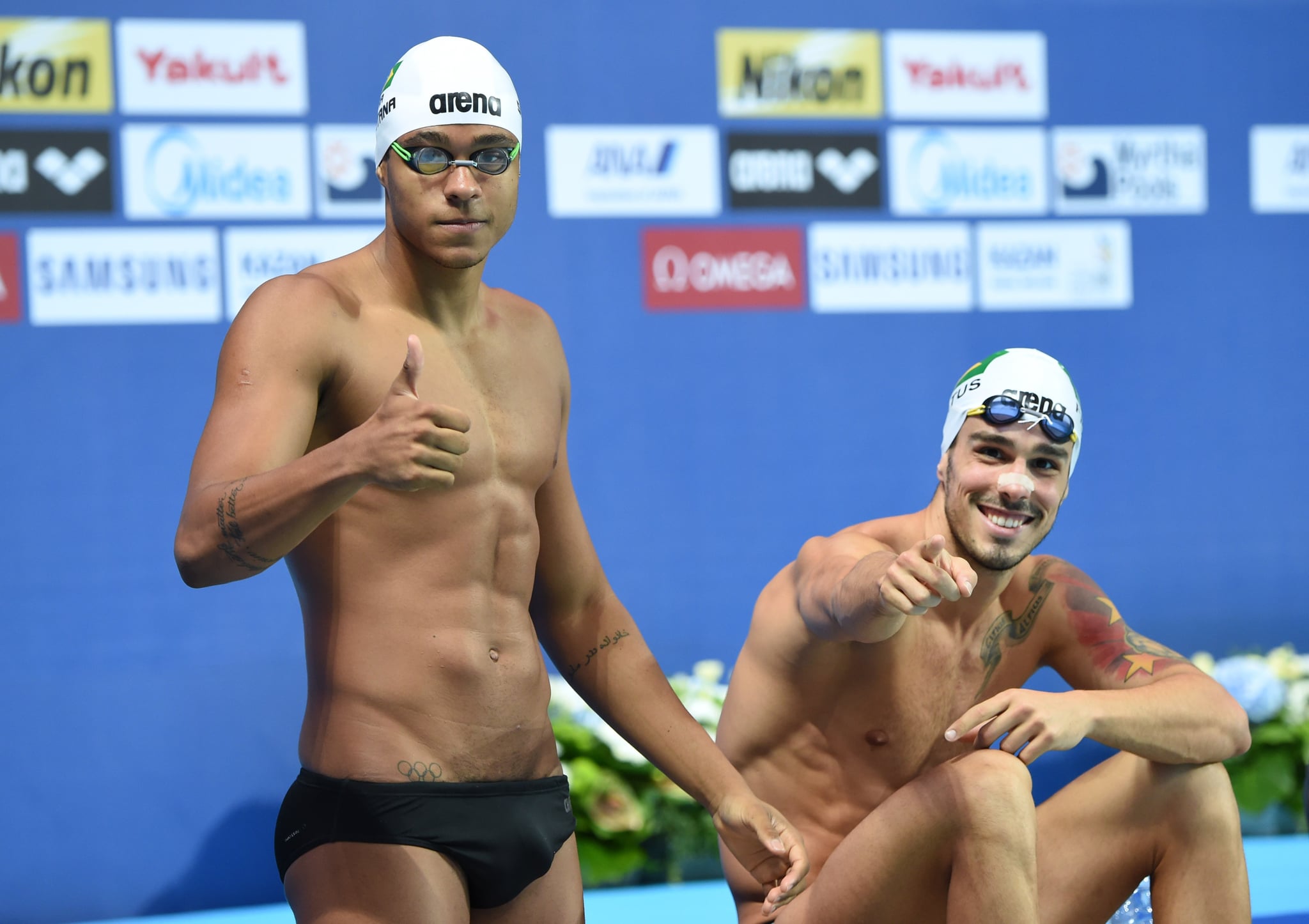 Matheus Santana And Bruno Fratus The 16 Sexiest Olympic Athletes With Tattoos Popsugar Love Sex Photo 2