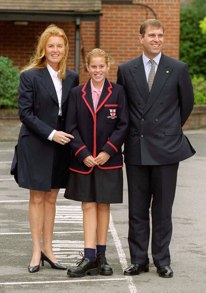 Prince Andrew With Sarah Ferguson and Princess Beatrice in 2000