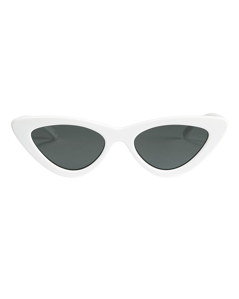 Le Specs X Adam Selman The Last Lolita White Cat Eye Sunglasses