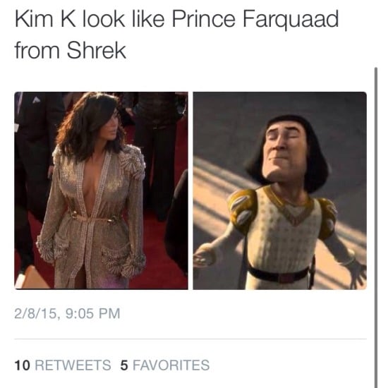 Kim Kardashian might have taken a dash of inspiration from Shrek.