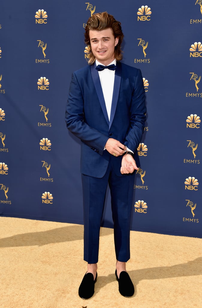 Joe Keery and Gaten Matarazzo at the Emmys 2018