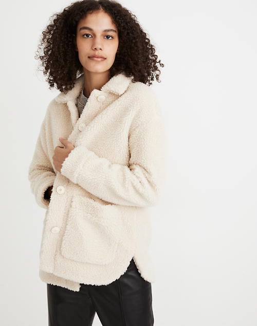 Madewell Sherpa Walton Shirt-Jacket | Best Thoughtful Gifts For Her ...