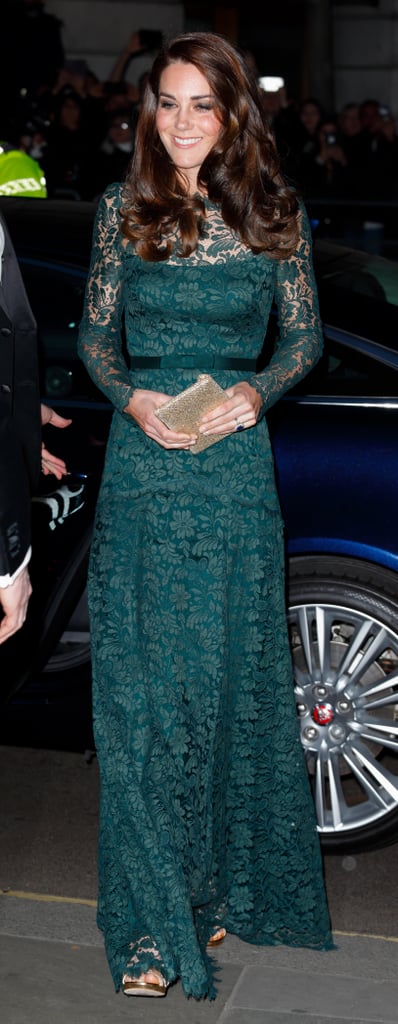 Kate Middleton's Green Temperley Gown Portrait Gala 2017