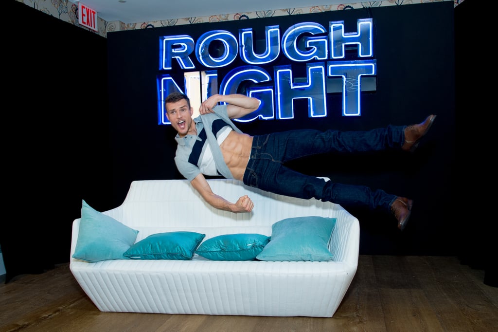 Oh, we found his abs again! Missed them.