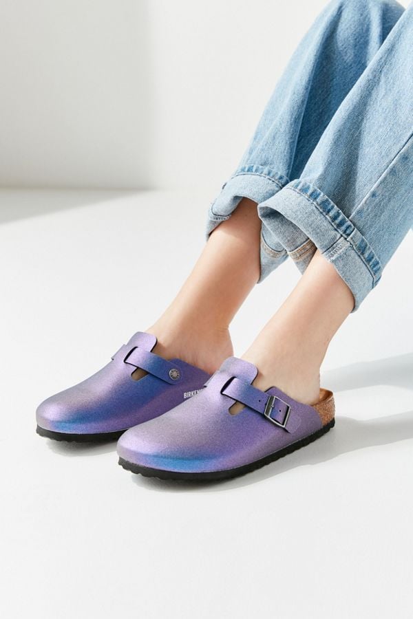 Metallic birkenstock clogs sales