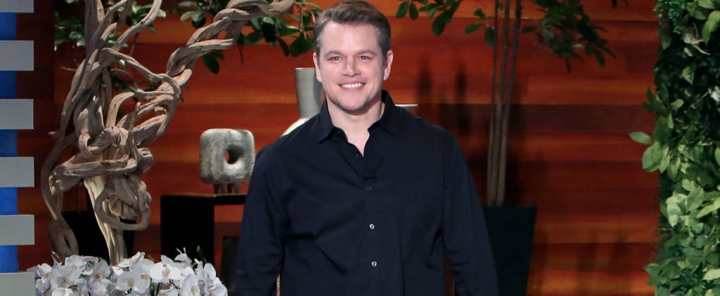 Matt Damon Talking George Clooney Twins on Ellen DeGeneres
