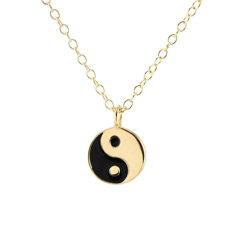 Kris Nations Yin & Yang Enamel Charm Necklace