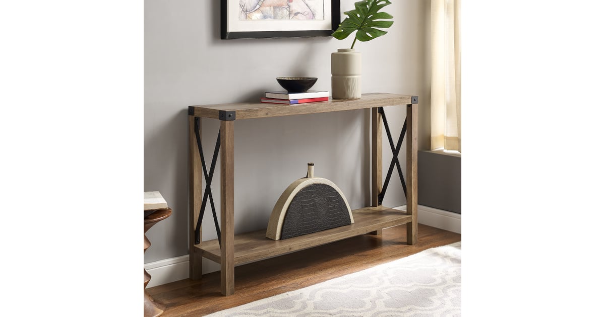 Best Console Table Saracina Home Sophie Rustic Farmhouse X Frame Entry