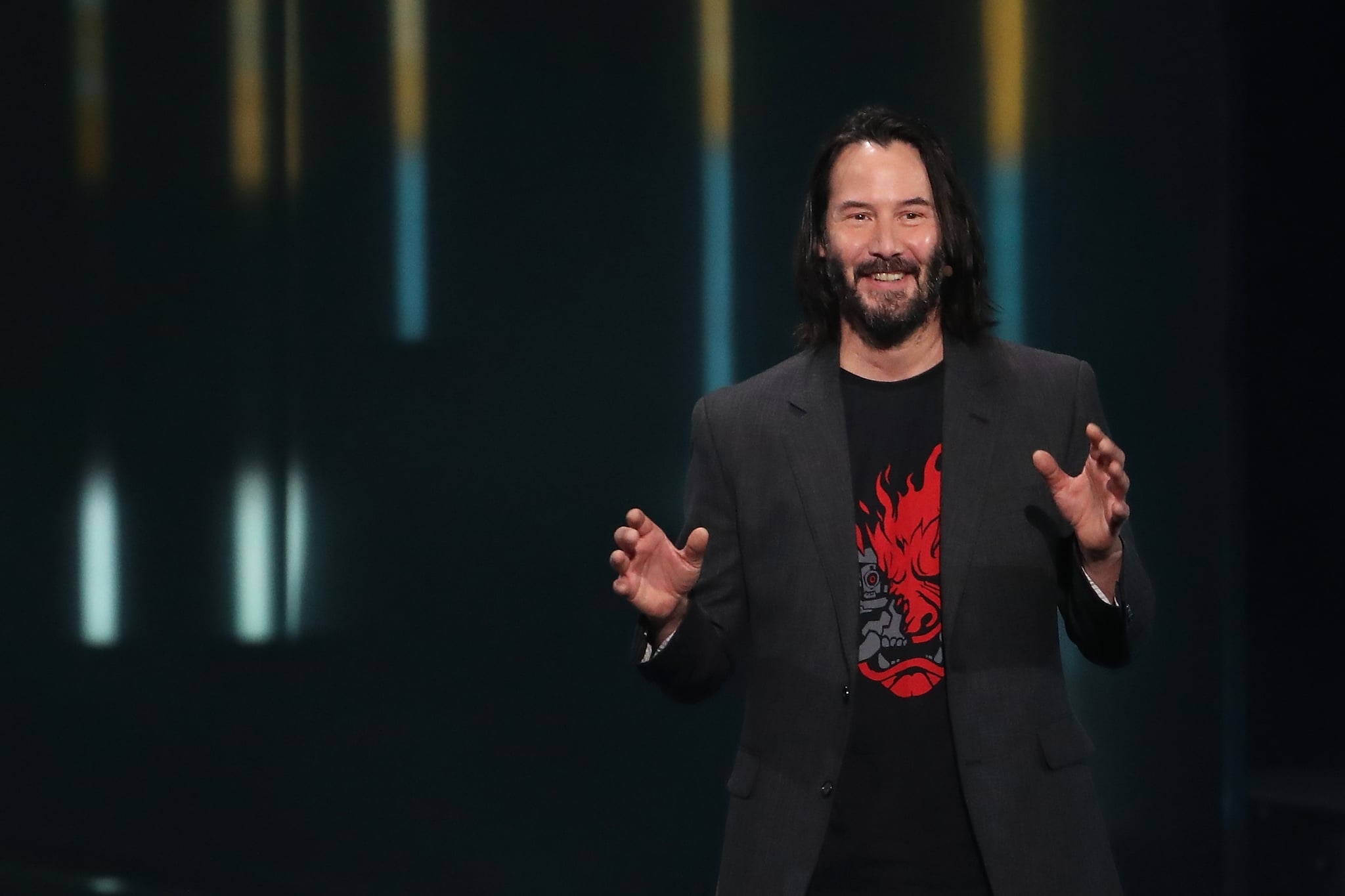 LOS ANGELES, CALIFORNIA - JUNE 09:  Actor Keanu Reeves speaks about 