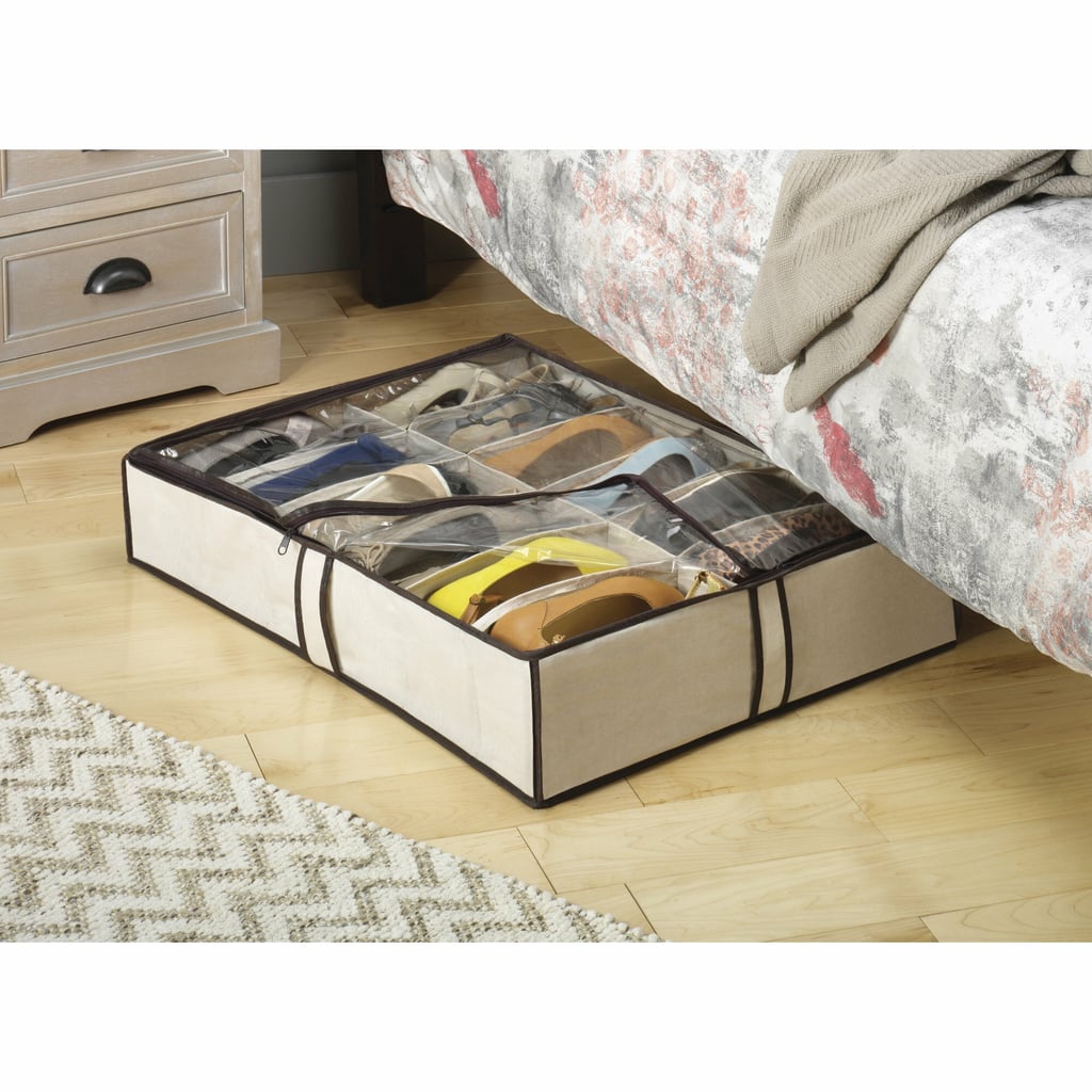 Rebrilliant Fabric Underbed Shoe Storage