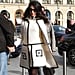 Amal Clooney William Vintage Suit in Paris Feb. 2017