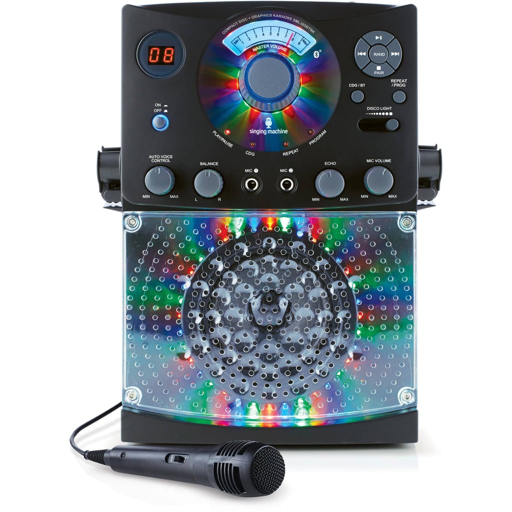 Bluetooth Karaoke System With LED Disco Lights